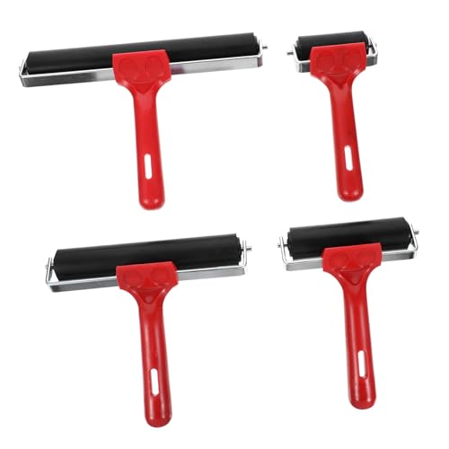 GARIOUANS 4 Stück Teiliges Gummiwalzen Kunst Druckgrafik Kleber Stempeln und Malen Leicht Rollende Walze für Gleichmäßiges Auftragen bei DIY Basteln und Malprojekten GARIOUANS 4 Stück Teiliges Gummiwalzen Kunst Druckgrafik Kleber Stempeln und Malen Leicht Rollende Walze für Gleichmäßiges Auftragen bei DIY Basteln und Malprojekten von GARIOUANS