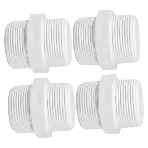 GARIOUANS 4 Stück Teiliges PVC Rohrverbinder Weiß Gerader Gewindeadapter für Gartenschlauch Langlebiger Hochwertiger Kunststoffanschluss für Wasserleitung und Schlauchkupplung GARIOUANS 4 Stück Teiliges PVC Rohrverbinder Weiß Gerader Gewindeadapter für Gartenschlauch Langlebiger Hochwertiger Kunststoffanschluss für Wasserleitung und Schlauchkupplung von GARIOUANS