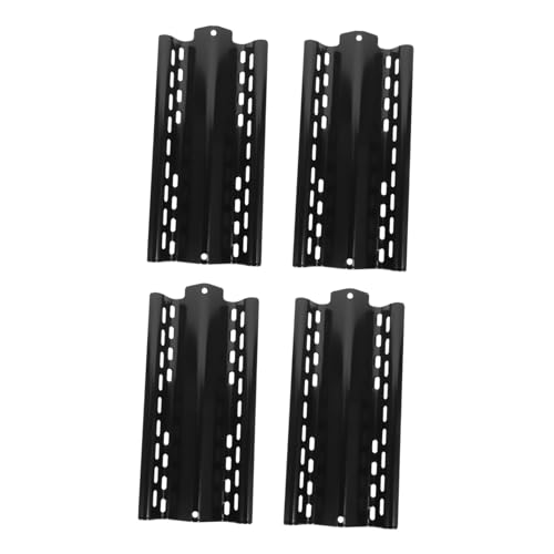 GARIOUANS 4 Stück Teiliges Verstellbare Edelstahl Heizplatten für Gasgrill Flamme Gleichmäßige Wärmeverteilung Langlebige Grill Ersatzteile Einfache Installation Kompatibel von GARIOUANS