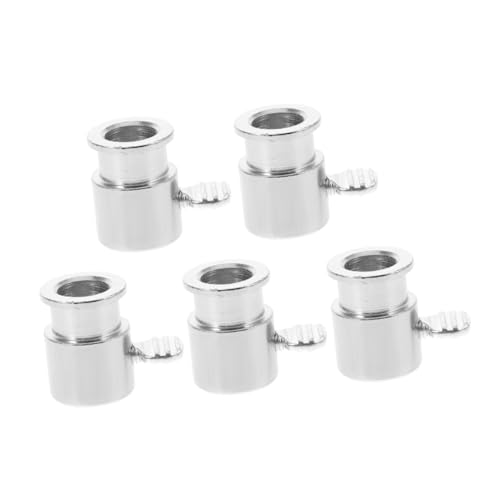 GARIOUANS 5 Stück Teiliges Bbq Grillgabel Limit Cover aus Verchromtem Langlebige Grill Limit Stop Hülse für Stabiles Sicheres Halten Beim Rotisserie Grillen von Hähnchen Vielseitig für von GARIOUANS