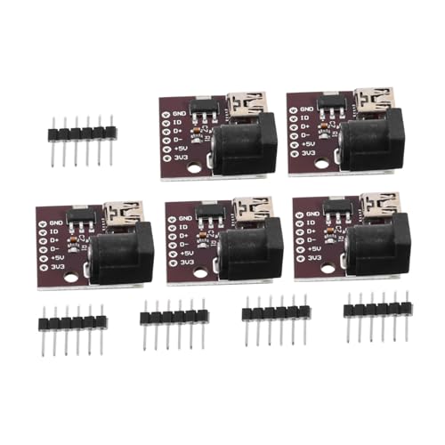 GARIOUANS 5 Stück Teiliges USB Power Interface mit Überlastschutz Langlebiges USB Stromversorgungsboard Installieren Sicheres Power Supply für Elektronikgeräte von GARIOUANS