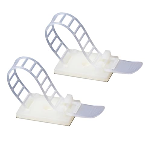 GARIOUANS 50 Stück Kabelhalter Selbstklebend Verstellbar Kabelbinder Organizer für Büro Kabelmanagement Kabelclips zur Kabelbefestigung an Wand Decke Weiß GARIOUANS 50 Stück Kabelhalter Selbstklebend Verstellbar Kabelbinder Organizer für Büro Kabelmanagement Kabelclips zur Kabelbefestigung an Wand Decke Weiß von GARIOUANS
