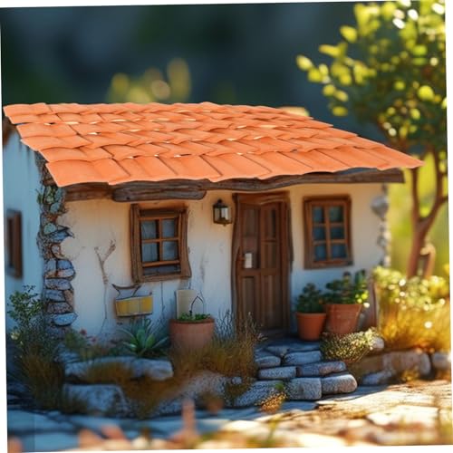 GARIOUANS 50 Stück Maßstab Rote DIY Puppenhaus Dachziegel für Mikrolandschaften Sandtisch Modellbau Realistische Mini Dachschindeln GARIOUANS 50 Stück Maßstab Rote DIY Puppenhaus Dachziegel für Mikrolandschaften Sandtisch Modellbau Realistische Mini Dachschindeln von GARIOUANS