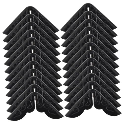 GARIOUANS 50 Stück Teiliges Kleine Metall buchecken Zweifarbig Robuster Kantenschutz für Fotoalben Notizbücher Dekorative Ecken aus Vintage Stil Schick und Langlebig von GARIOUANS