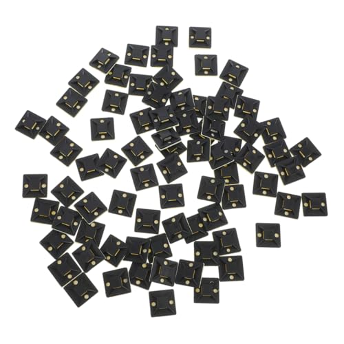 GARIOUANS 500 Stück Kabelbinder Montagesockel Kabelmanagement Clips Selbstklebende Kabelbinderhalterung Kabelbinderanker Kabelbinderhalter Kabel Organizer Selbstklebende Kabelsockel von GARIOUANS