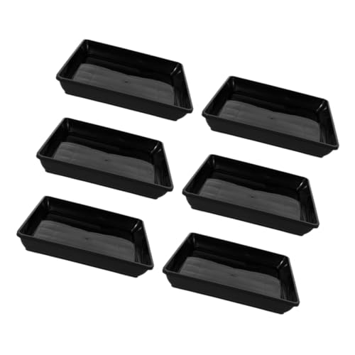 GARIOUANS 6 Stück Blumentopf Tablett Wasserfänger Für Topfpflanzen Tabletts Für Pflanzen Blumentopf Untersetzer Bodenschalen Für Blumentöpfe Blumentopf -untertassen Pflanzschale Schwarz Pp GARIOUANS 6 Stück Blumentopf Tablett Wasserfänger Für Topfpflanzen Tabletts Für Pflanzen Blumentopf Untersetzer Bodenschalen Für Blumentöpfe Blumentopf -untertassen Pflanzschale Schwarz Pp von GARIOUANS