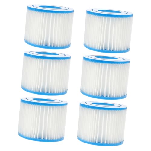 GARIOUANS 6 Stück Poolfilterkartuschen Vi Filter Ersatz für Schwimmbad Wasserpumpe Kompatibel mit Bestway Spa Filter für Sauberes Wasser und Einfache Reinigung GARIOUANS 6 Stück Poolfilterkartuschen Vi Filter Ersatz für Schwimmbad Wasserpumpe Kompatibel mit Bestway Spa Filter für Sauberes Wasser und Einfache Reinigung von GARIOUANS