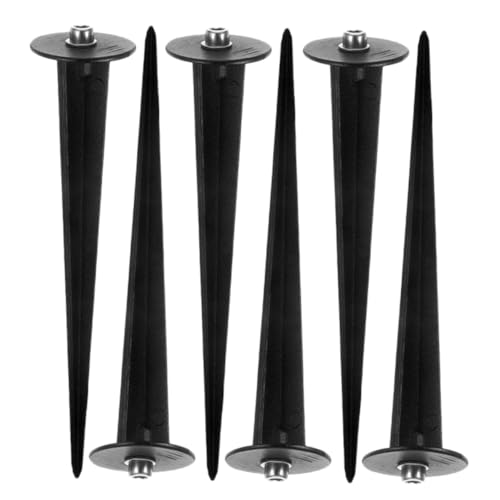 GARIOUANS 6 Stück Teiliges Aluminium Erdspieße für Außenlichter Wetterfeste Leichte Gartenstecker für Weihnachtsbeleuchtung Einfache Langlebig und Rostfrei für Wegbeleuchtung von GARIOUANS