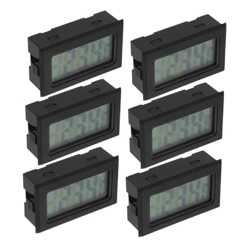 GARIOUANS 6 Stück Teiliges Digitales Thermometer mit Klarer Lcd-anzeige Präziser Innen Außentemperaturmessung Integriertes Raumthermometer für Haus Gewächshaus und Vielfältige Anwendungen von GARIOUANS
