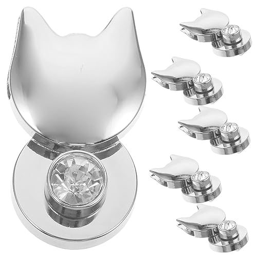 GARIOUANS 6 Stück Teiliges Katzenförmige Drehverschlüsse aus Langlebiger Zinklegierung Dekorative Taschenverschlüsse für Handtaschen Geldbörsen DIY Zubehör Installieren Silberfarben GARIOUANS 6 Stück Teiliges Katzenförmige Drehverschlüsse aus Langlebiger Zinklegierung Dekorative Taschenverschlüsse für Handtaschen Geldbörsen DIY Zubehör Installieren Silberfarben von GARIOUANS