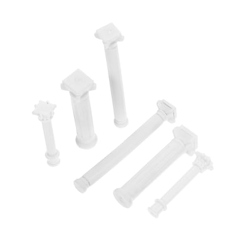 GARIOUANS 6 Stück Teiliges Mini Römische Säulen für DIY Sandtisch Hohe Figuren Mikrolandschaft Dekoration Klassisches Design für Miniaturprojekte von GARIOUANS