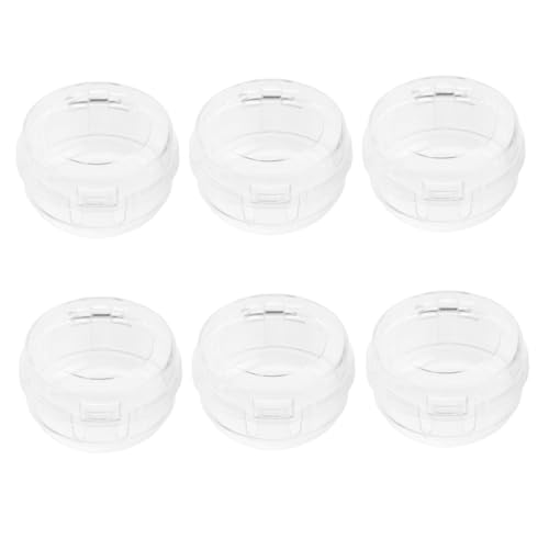 GARIOUANS 6 Stück Teiliges Transparente Herdknopf schutzabdeckungen Hitzebeständige Gassicherheitsabdeckungen Kindersichere Gasherd Knob Covers Installieren für Küchen mit Gasherd von GARIOUANS