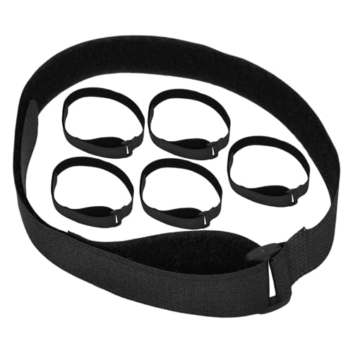 GARIOUANS 6 Stück Teiliges Verstellbare Schwarze Sonnenschirm Befestigungsgurte Windstabile Patio Schirm Fixierbänder für Garten Strand Camping Einfache und Transport von GARIOUANS