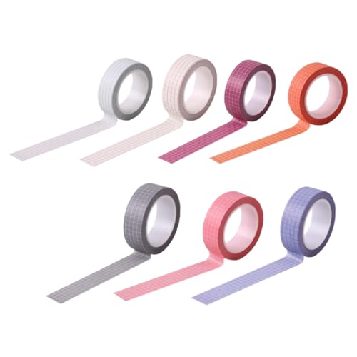 GARIOUANS 7 Rollen Washi Tape Dekorative Klebebänder mit Feinem Design Selbstklebend und Rückstandsfrei für Scrapbooking Tagebuchgestaltung Geschenkverpackung und Bastelarbeiten von GARIOUANS