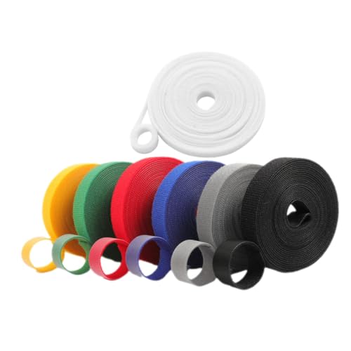 GARIOUANS 7 Stück Teiliges Pflanzenbinderset Nylon Drahtbinder Wiederverwendbar Vielseitig für Garten Pflanzen Kabel Fixierung Flexibel und Langlebig in Farben für Indoor Outdoor von GARIOUANS