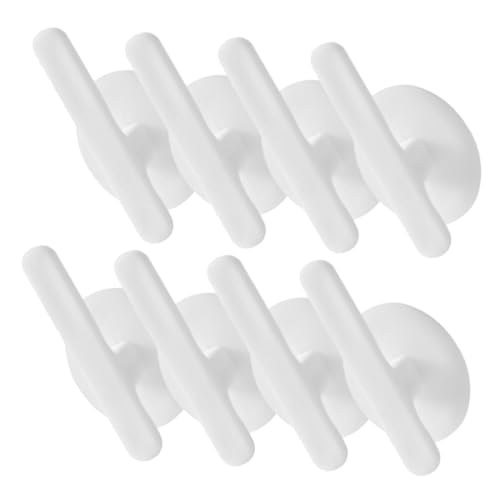 GARIOUANS 8 Stück Selbstklebende Kabelhalter Weiß Kabelorganizer für Schreibtisch und Küche Vielseitige Kabelaufwicklung für Küchengeräte Einfache Befestigung Glas Metall Fliesen Wand und von GARIOUANS