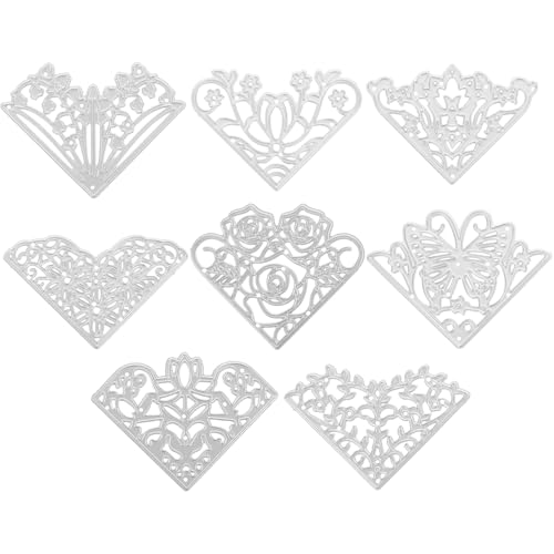 GARIOUANS 8 Stück Teiliges DIY Scrapbooking Kartenherstellung mit Glatter Oberfläche und Vielseitigen Spitzenmustern Geeignet für Alben Fotoalben und Bastelprojekte von GARIOUANS