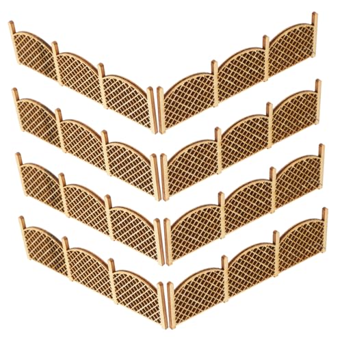 GARIOUANS 8 Stück Teiliges Mini Zaun Flexibel Glatte Oberfläche für DIY Miniaturgärten Puppenhäuser und Landschaften Vintage Retro Stil Holzmodell GARIOUANS 8 Stück Teiliges Mini Zaun Flexibel Glatte Oberfläche für DIY Miniaturgärten Puppenhäuser und Landschaften Vintage Retro Stil Holzmodell von GARIOUANS