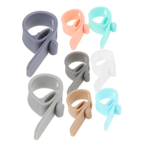 GARIOUANS 8 Stück Teiliges Silikon Kabelbinder Flexible Wiederverwendbare Kabel Organizer für USB und Kopfhörerkabel Einfach zu Öffnen und Schließen Vielseitig für Büro und Zuhause Bunte von GARIOUANS