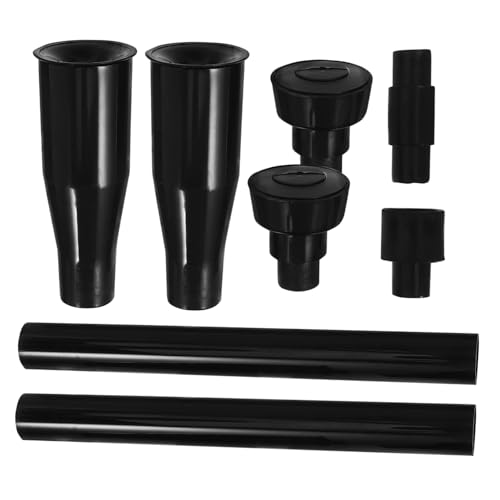 GARIOUANS 8 Stück Teiliges Springbrunnen Düsenset Schwarz Verstellbar Installieren Für Gartenbrunnen Teichpumpen und Fischbecken Wasserfontänen Zubehör von GARIOUANS