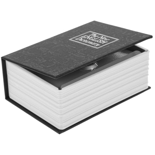 GARIOUANS Buchförmige Spardose mit Schloss Stabile Haushalts sparbox Sichere Münzaufbewahrung Mini Safe in Buch Design als Geschenk für Erwachsene Schwarz GARIOUANS Buchförmige Spardose mit Schloss Stabile Haushalts sparbox Sichere Münzaufbewahrung Mini Safe in Buch Design als Geschenk für Erwachsene Schwarz von GARIOUANS