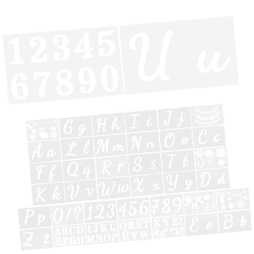 GARIOUANS Buchstaben Schablonen Teilig Pet Kunststoff Wiederverwendbar Robust Glatt für DIY Malerei Wanddekoration Bastelschablonen Zahlen und Zeichen Muster GARIOUANS Buchstaben Schablonen Teilig Pet Kunststoff Wiederverwendbar Robust Glatt für DIY Malerei Wanddekoration Bastelschablonen Zahlen und Zeichen Muster von GARIOUANS