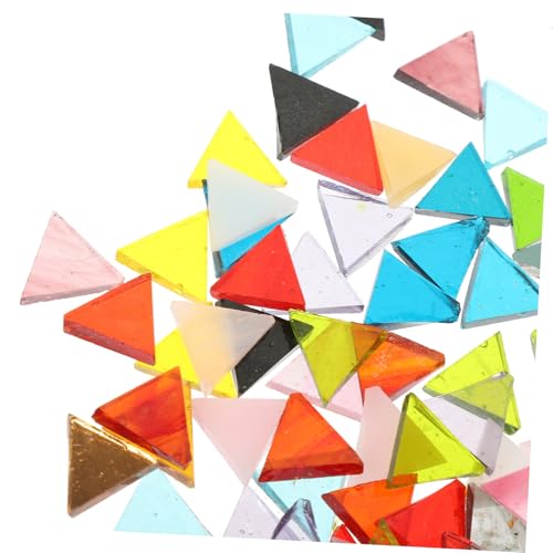 GARIOUANS Bunte Dreieckige Glimmer Mosaikfliesen Mix für DIY Heimdekoration Wetterfeste Glassteine für Bastelkunst Schmuckkunst und Garten Kreative Handarbeit GARIOUANS Bunte Dreieckige Glimmer Mosaikfliesen Mix für DIY Heimdekoration Wetterfeste Glassteine für Bastelkunst Schmuckkunst und Garten Kreative Handarbeit von GARIOUANS