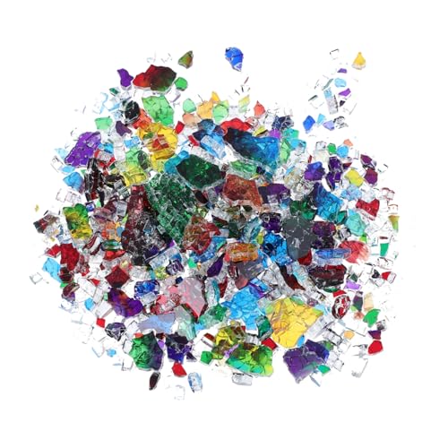 GARIOUANS Bunte Unregelmäßige Mosaikfragmente pro Pack DIY Mosaiksteine zum Basteln Handgefertigte Kunst für Fliesen Vasen Heimdekoration Leichte Langlebige Mosaikstücke von GARIOUANS