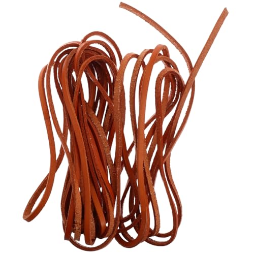 GARIOUANS Cowhide Leather Cord Für Schmuck Geflochtene Schnur Für Armbänder Und Strapazierfähige Lederschnur Hellbraun Für Kreative Bastelprojekte von GARIOUANS