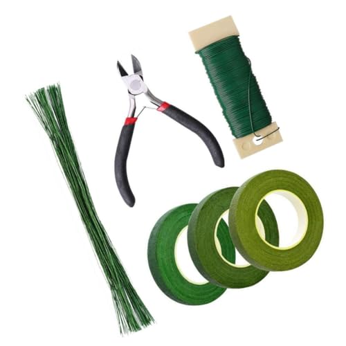GARIOUANS DIY Blumenbindewerkzeug Teiliges Set mit Blumendraht Doppelseitigem Floristentape Papierdraht und Schere für Trockenblumen Basteln Geschenkverpackung und Floristikgestaltung GARIOUANS DIY Blumenbindewerkzeug Teiliges Set mit Blumendraht Doppelseitigem Floristentape Papierdraht und Schere für Trockenblumen Basteln Geschenkverpackung und Floristikgestaltung von GARIOUANS
