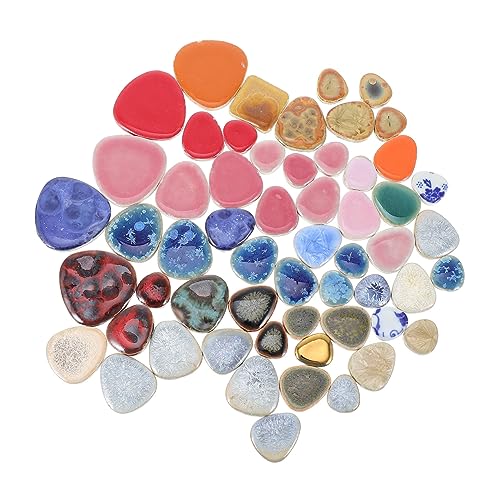GARIOUANS DIY Keramik Mosaiksteine Unregelmäßige Flache Pebble Tiles Hochwertiges Bastelmaterial für Kreative Wand und Bodenverkleidung Langlebig und Glänzend für DIY Projekte und GARIOUANS DIY Keramik Mosaiksteine Unregelmäßige Flache Pebble Tiles Hochwertiges Bastelmaterial für Kreative Wand und Bodenverkleidung Langlebig und Glänzend für DIY Projekte und von GARIOUANS