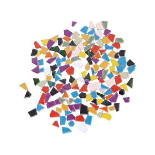 GARIOUANS DIY Mosaiksteine aus Kristallglas Unregelmäßig Geformt Kreative Bastelsteine für Heimdekoration Fotorahmen Blumentöpfe DIY von GARIOUANS