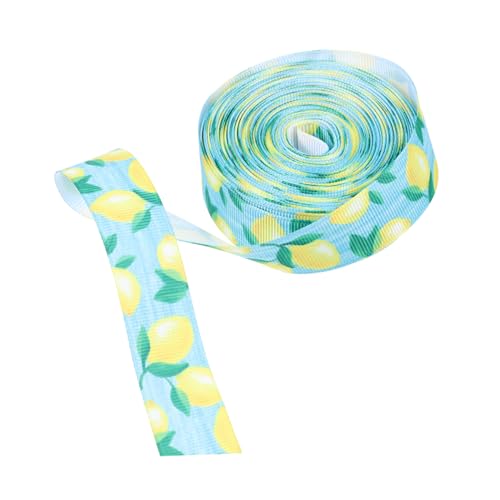 GARIOUANS Dekoratives Geschenkband mit Zitronenmuster Breit Flexibles Sommer Dekoband für Geschenkverpackung Partydeko und DIY Bastelarbeiten GARIOUANS Dekoratives Geschenkband mit Zitronenmuster Breit Flexibles Sommer Dekoband für Geschenkverpackung Partydeko und DIY Bastelarbeiten von GARIOUANS