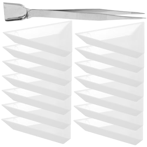 GARIOUANS Diamant perlen Sortierplatten mit Edelstahl Pinzette und Spatel Langlebige Kunststoff Tabletts für DIY Schmuck Basteln Multifunktionale Aufbewahrung für Runde und Quadratische GARIOUANS Diamant perlen Sortierplatten mit Edelstahl Pinzette und Spatel Langlebige Kunststoff Tabletts für DIY Schmuck Basteln Multifunktionale Aufbewahrung für Runde und Quadratische von GARIOUANS