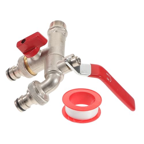 GARIOUANS Doppel Auslauf Wasserhahn Messing Waschmaschine Waschraum Zubehör Ergonomisch Langlebig Einfache Installation Badezimmer Garten GARIOUANS Doppel Auslauf Wasserhahn Messing Waschmaschine Waschraum Zubehör Ergonomisch Langlebig Einfache Installation Badezimmer Garten von GARIOUANS