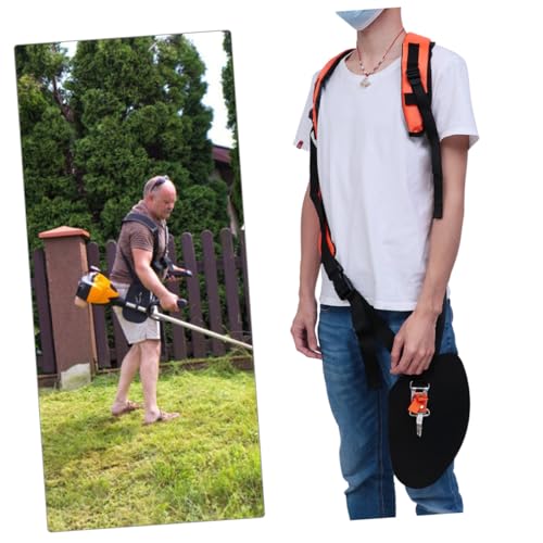 GARIOUANS Doppelschultergurt Trimmer Gurte Gepolstert Verstellbar für Rasentrimmer Gartenarbeit Zubehör Langlebig Ergonomisch Entlastend von GARIOUANS