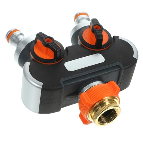 GARIOUANS Doppelter Wasserverteiler Garten Wasserhahn Adapter Haushalts Gartenschlauch Verteiler mit Ventilen für Effiziente Bewässerung Großer Flächen und Flexibler Wasserkontrolle GARIOUANS Doppelter Wasserverteiler Garten Wasserhahn Adapter Haushalts Gartenschlauch Verteiler mit Ventilen für Effiziente Bewässerung Großer Flächen und Flexibler Wasserkontrolle von GARIOUANS