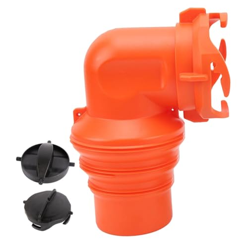 GARIOUANS Drehbarer PVC Abwasserschlauch Anschluss für Wohnmobil mit Einfache Installation Auslaufsicherer Rv Abwasser Schlauchverbinder für Schnelle Verbindung zum Wohnmobil Abwasser von GARIOUANS