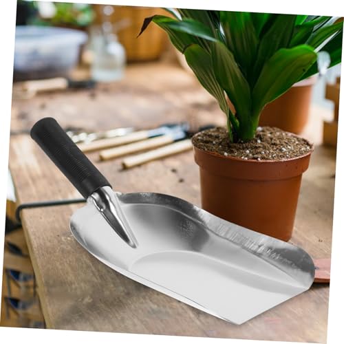 GARIOUANS Edelstahlschaufel Gartenkelle Handliche Pflanzkelle für Umpflanzen Jäten und Bodenbearbeitung Rostfrei Mittelgroß Vielseitig für Garten und Topfpflanzen Geeignet von GARIOUANS