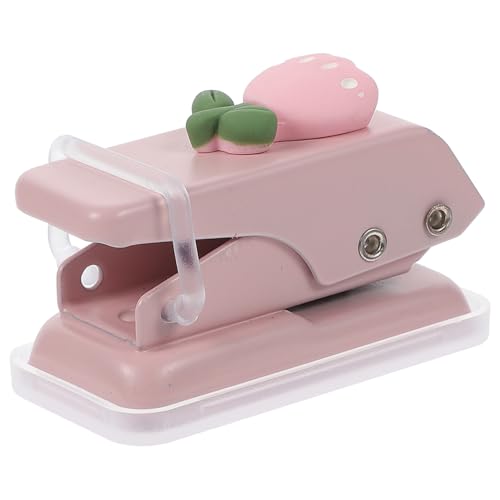 GARIOUANS Einzellochstanzer Einhand Puncher für Papier und Basteln Langlebiger Metall Kunststoff mini Locher Präzises Stanzen mit Leichtem Druck Kompakt und Handlich für Büro und von GARIOUANS