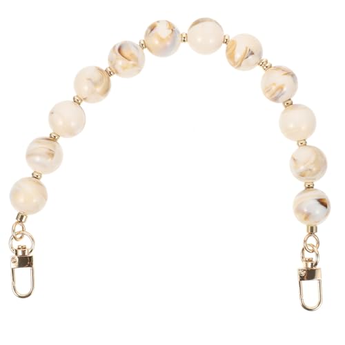 GARIOUANS Ersatz Kettenriemen Handtasche Perlenkette Handtaschengriff Schmuck Zubehör für Schultertaschen und Umhängetaschen Leichte Montage Vielseitig Einsetzbar Stilvolle Beige Runde GARIOUANS Ersatz Kettenriemen Handtasche Perlenkette Handtaschengriff Schmuck Zubehör für Schultertaschen und Umhängetaschen Leichte Montage Vielseitig Einsetzbar Stilvolle Beige Runde von GARIOUANS