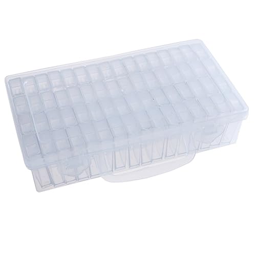 GARIOUANS Fächer Klare Aufbewahrungsbox für Schmuck und Kleinteile Abnehmbare Trennwände für Perlen Ohrringe Nagelkunst und Mehr Langlebigem Kunststoff Transparenter Organizer von GARIOUANS