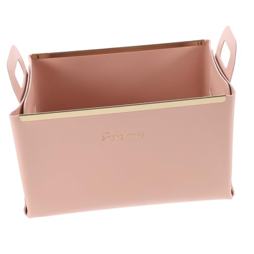 GARIOUANS Faltbare Aufbewahrungsbox aus pinkfarbenem Material Stilvolles Organizer Tablett für Schmuck Handy Schlüssel und Kleinigkeiten Platzsparend für Schreibtisch und Zuhause GARIOUANS Faltbare Aufbewahrungsbox aus pinkfarbenem Material Stilvolles Organizer Tablett für Schmuck Handy Schlüssel und Kleinigkeiten Platzsparend für Schreibtisch und Zuhause von GARIOUANS