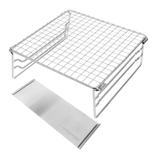 GARIOUANS Grillrost Klappbar BBQ Grillgitter Outdoor Barbecue Wire Rack Langlebig Praktisch für Camping und Holzkohlegrill Geeignet GARIOUANS Grillrost Klappbar BBQ Grillgitter Outdoor Barbecue Wire Rack Langlebig Praktisch für Camping und Holzkohlegrill Geeignet von GARIOUANS