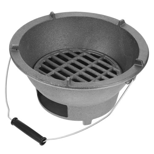 GARIOUANS Gusseisen Holzkohlegrill Tragbarer Mini Tischgrill Japanischer Grillofen Vielseitig Einsetzbar Robust Hitzebeständig für Outdoor Bbq Camping und Wärmequelle GARIOUANS Gusseisen Holzkohlegrill Tragbarer Mini Tischgrill Japanischer Grillofen Vielseitig Einsetzbar Robust Hitzebeständig für Outdoor Bbq Camping und Wärmequelle von GARIOUANS