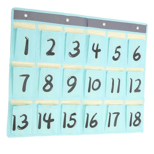 GARIOUANS Hängende Organizer Tasche für Tür Multifunktionale Wandaufbewahrung für Handys Karten und Kleinigkeiten für Schule Büro und Zuhause Robustes Material Fächer Blau von GARIOUANS