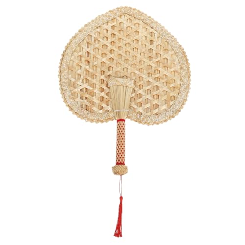 GARIOUANS Handgewebter Herzförmiger Weizenstroh fächer für Sommer Tragbarer Manueller Chinesischer Handfächer Nachhaltiger Kühlventilator für Hochzeit Strand Outdoor und Dekoration GARIOUANS Handgewebter Herzförmiger Weizenstroh fächer für Sommer Tragbarer Manueller Chinesischer Handfächer Nachhaltiger Kühlventilator für Hochzeit Strand Outdoor und Dekoration von GARIOUANS