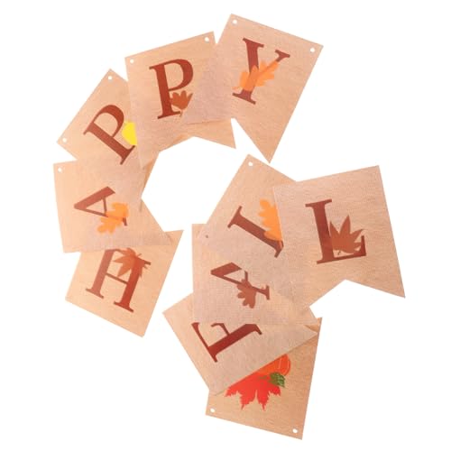 GARIOUANS Happy Fall Banner mit Ahornblattmotiv Premium Leinwandmaterial Vielseitig für Innen und Außendekoration für Wände Fenster Türen und Thanksgiving Feiern GARIOUANS Happy Fall Banner mit Ahornblattmotiv Premium Leinwandmaterial Vielseitig für Innen und Außendekoration für Wände Fenster Türen und Thanksgiving Feiern von GARIOUANS