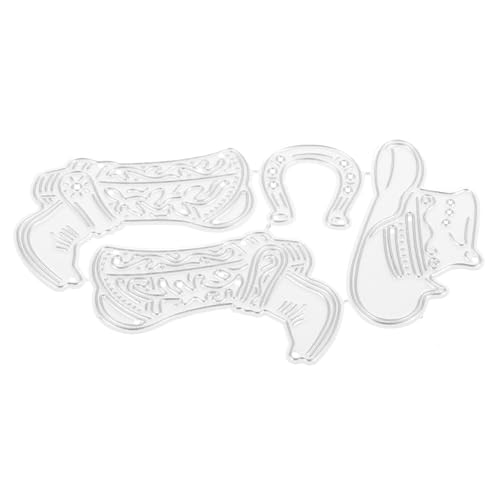 GARIOUANS Hochkarbonstahl Stanzschablone DIY Boots Stanzform zum Prägen und Schneiden für Papierkarten Fotoalbum Basteln Handwerksprojekte Geeignet für Schneidemaschine von GARIOUANS