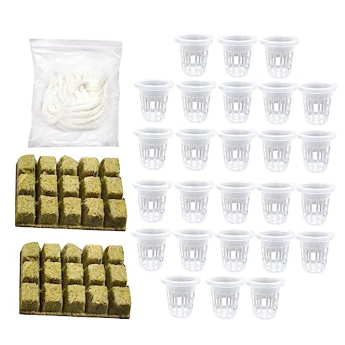 GARIOUANS Hydroponics Kit mit Wollstartersteckern Teiliges Set für Erdelose Kultur von Pflanzen für Anzucht Pflanzenvermehrung und Frische Lebensmittel von GARIOUANS